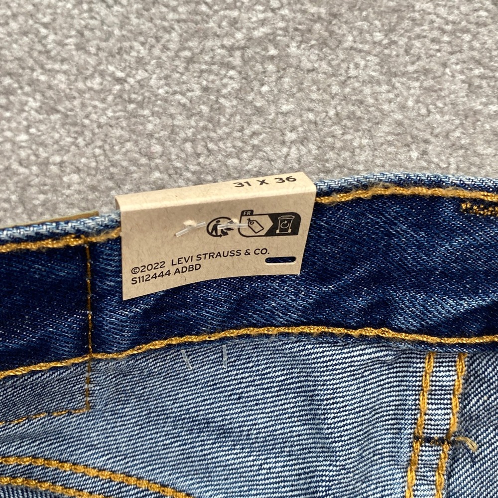 Levi's 550 Relaxed Fit Jeans Mens 31x36 Blue Denim Straight Leg 100% Cotton - Picture 5 of 8